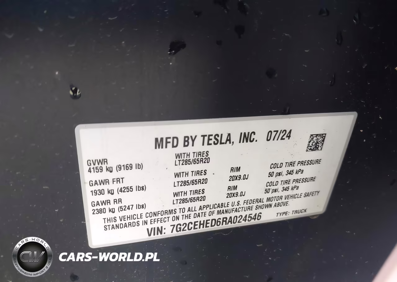 2024 Tesla Cybertruck All-Wheel Drive VIN:7G2CEHED6RA024546 - 9