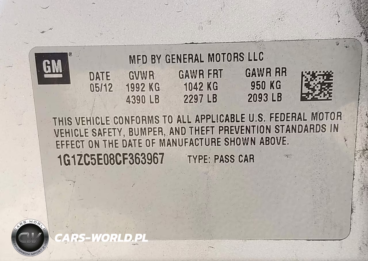 2012 Chevrolet Malibu 1Lt VIN:1G1ZC5E08CF363967 - 9