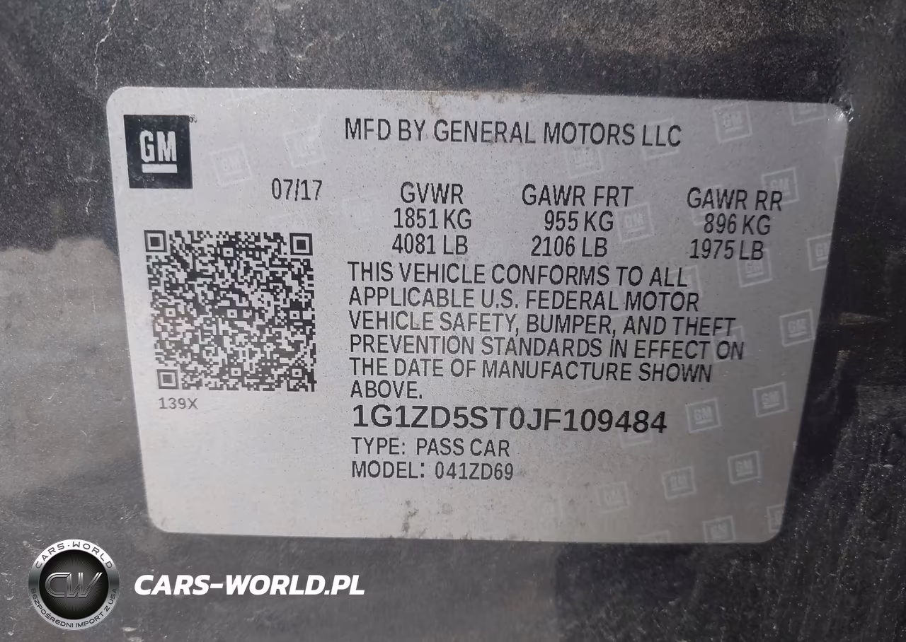 2018 Chevrolet Malibu Lt VIN:1G1ZD5ST0JF109484 - 9