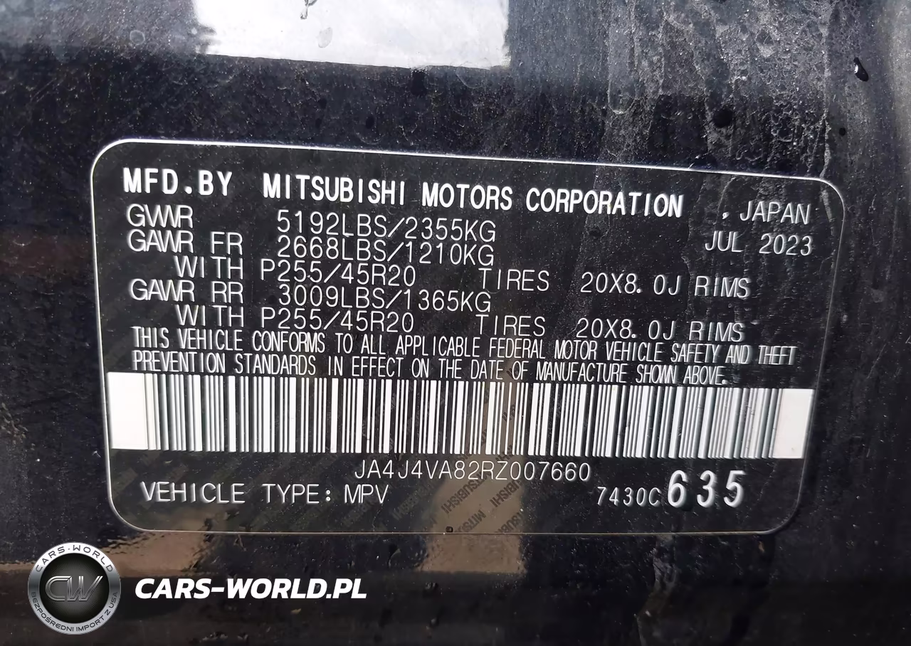 2024 Mitsubishi Outlander Se 2.5 S-Awc VIN:JA4J4VA82RZ007660 - 9
