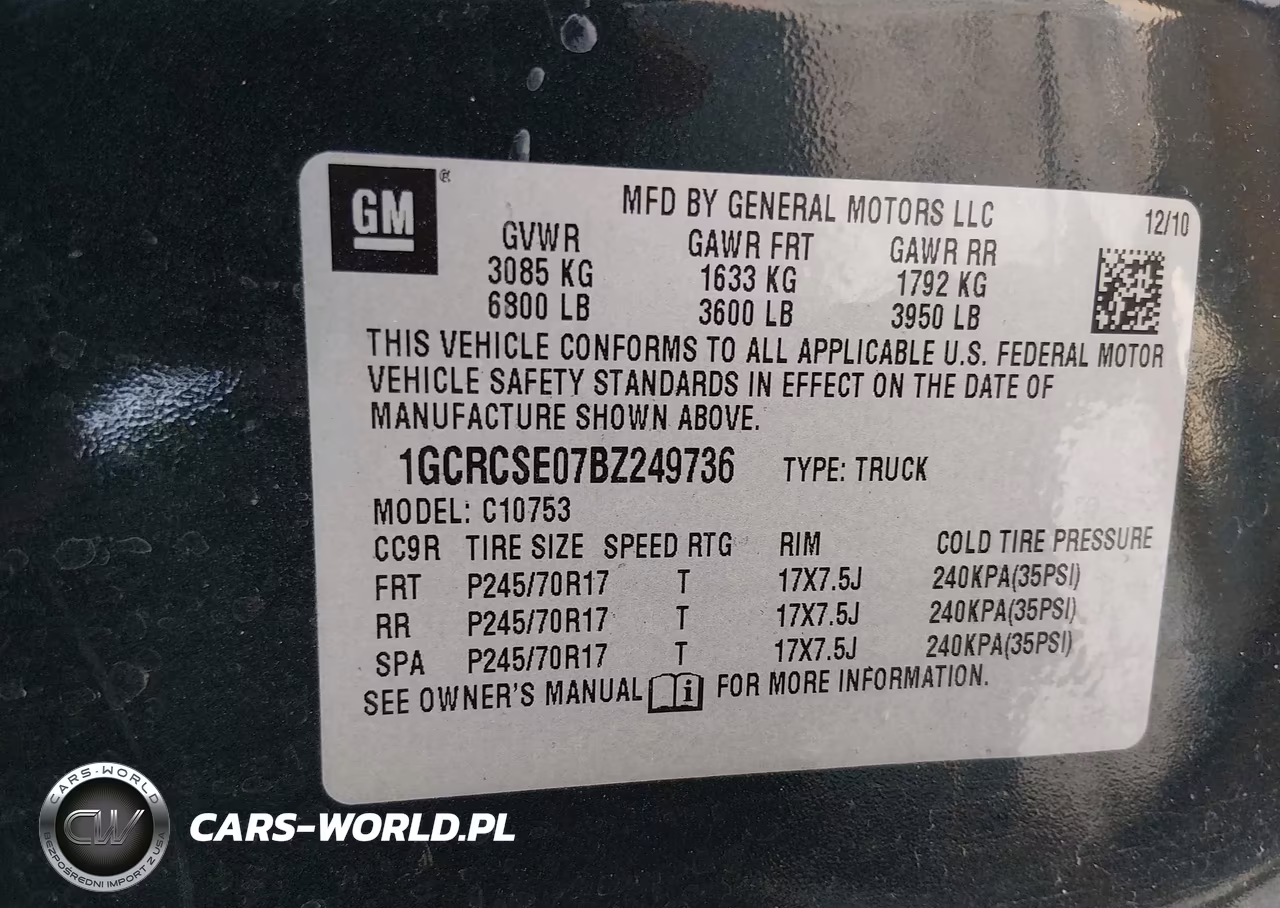 2011 Chevrolet Silverado 1500 Lt VIN:1GCRCSE07BZ249736 - 9