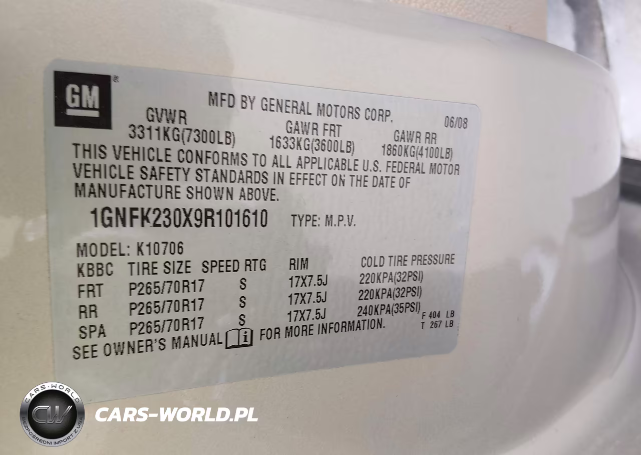 2009 Chevrolet Tahoe Lt2 VIN:1GNFK230X9R101610 - 9