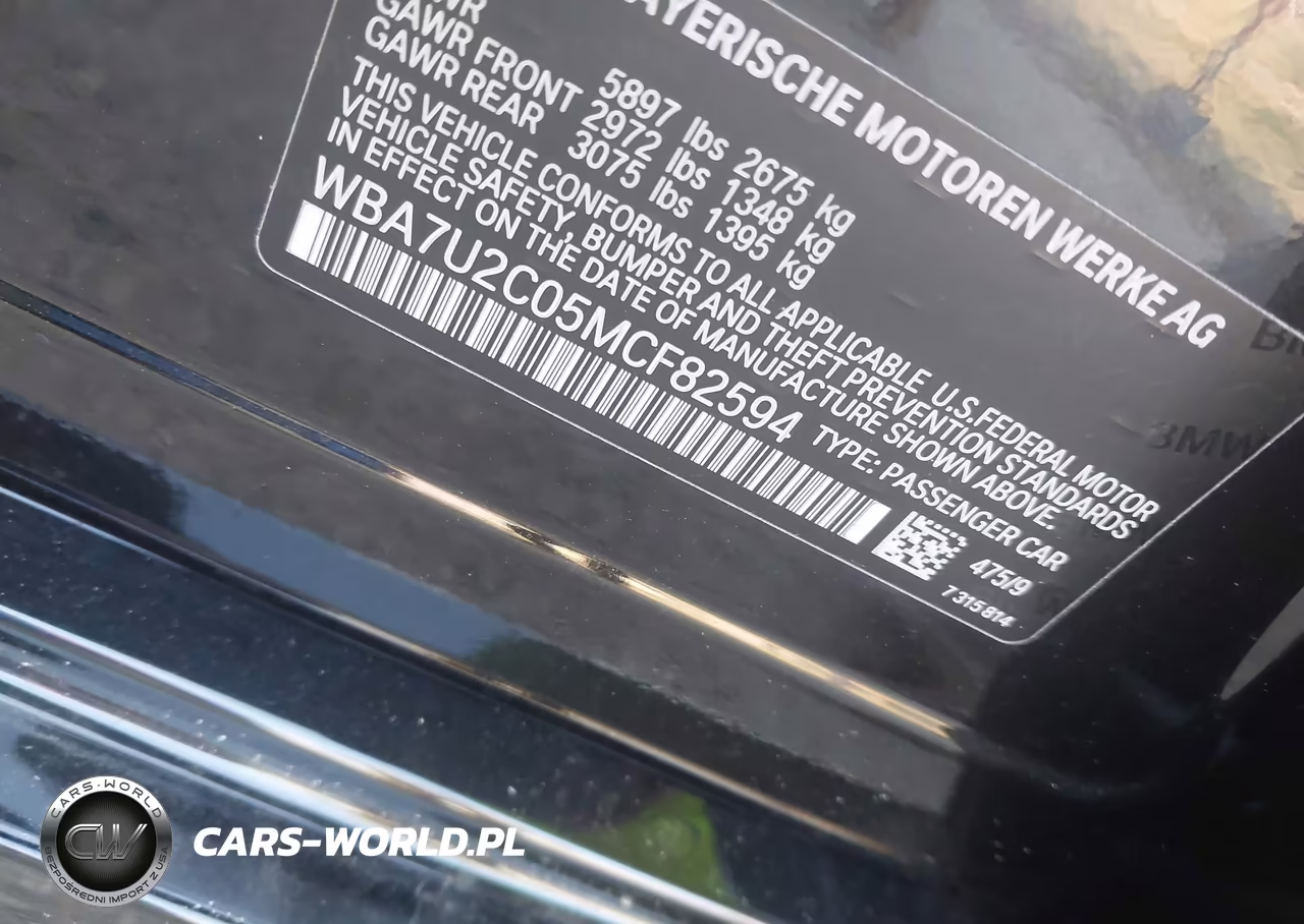 2021 BMW 750I xDrive VIN:WBA7U2C05MCF82594 - 9
