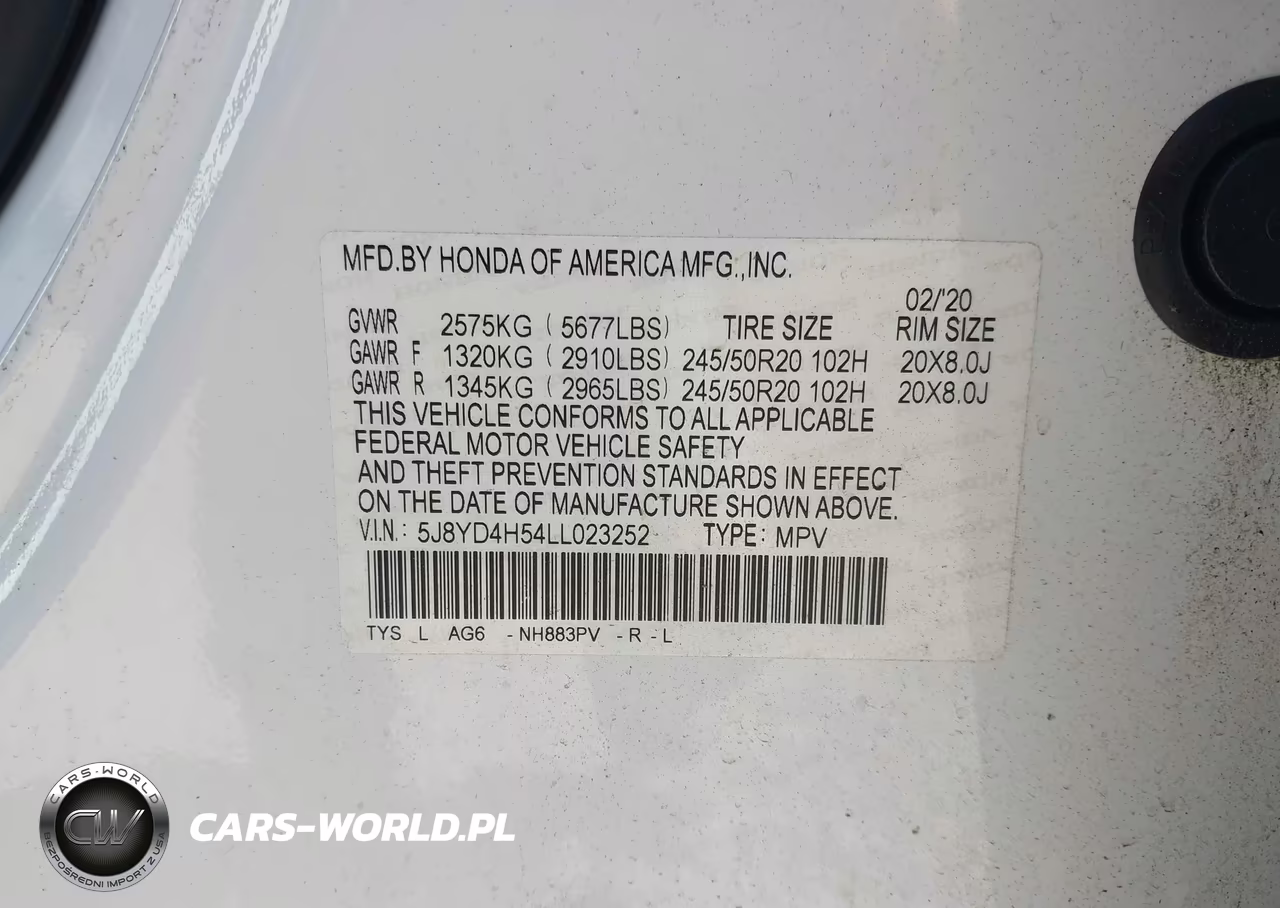 2020 Acura Mdx Technology Package VIN:5J8YD4H54LL023252 - 9