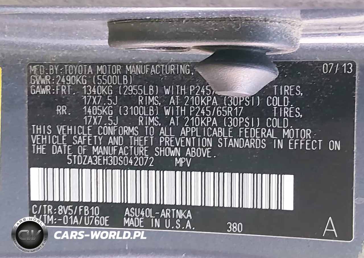 2013 Toyota Highlander VIN:5TDZA3EH3DS042072 - 9