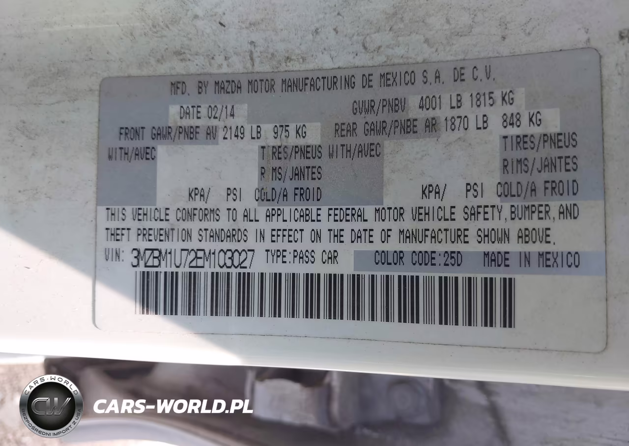 2014 Mazda Mazda3 I Sport VIN:3MZBM1U72EM103027 - 9
