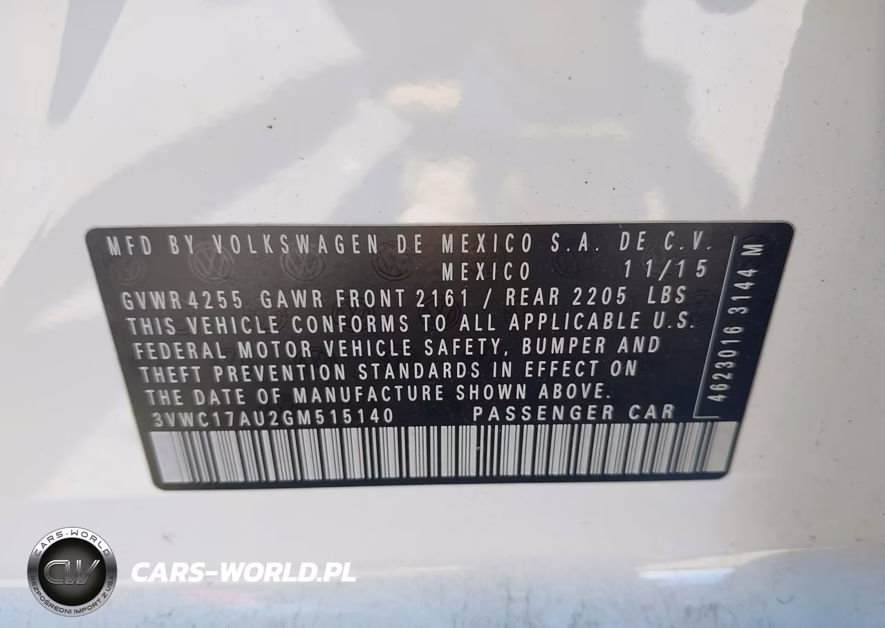 2016 Volkswagen Golf Sportwagen Tsi Se 4-Door VIN:3VWC17AU2GM515140 - 9