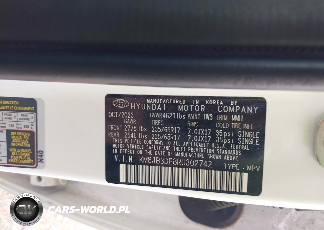 2024 Hyundai Tucson Sel VIN:KM8JB3DE8RU302742 - 9