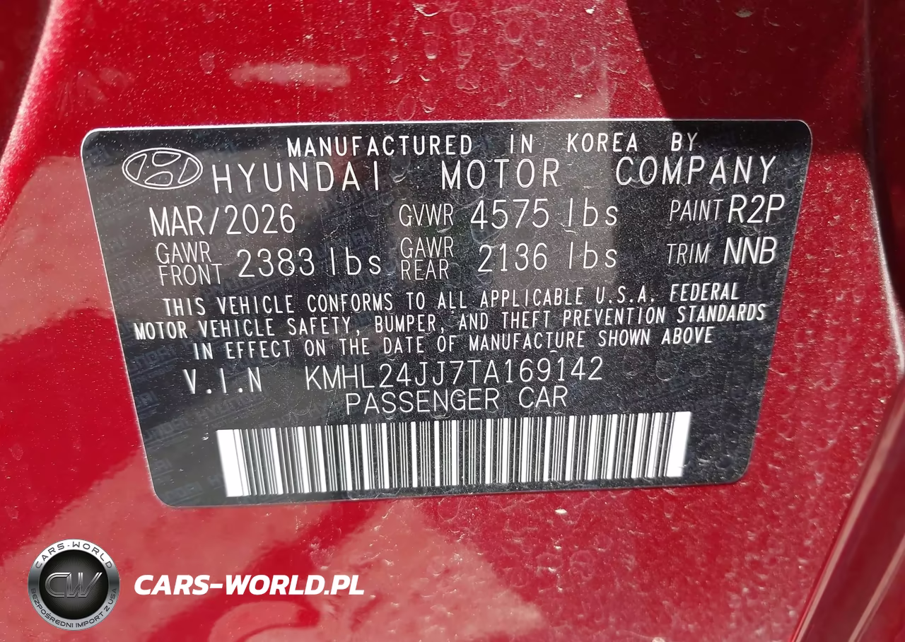 2026 Hyundai Sonata Hybrid Blue VIN:KMHL24JJ7TA169142 - 9