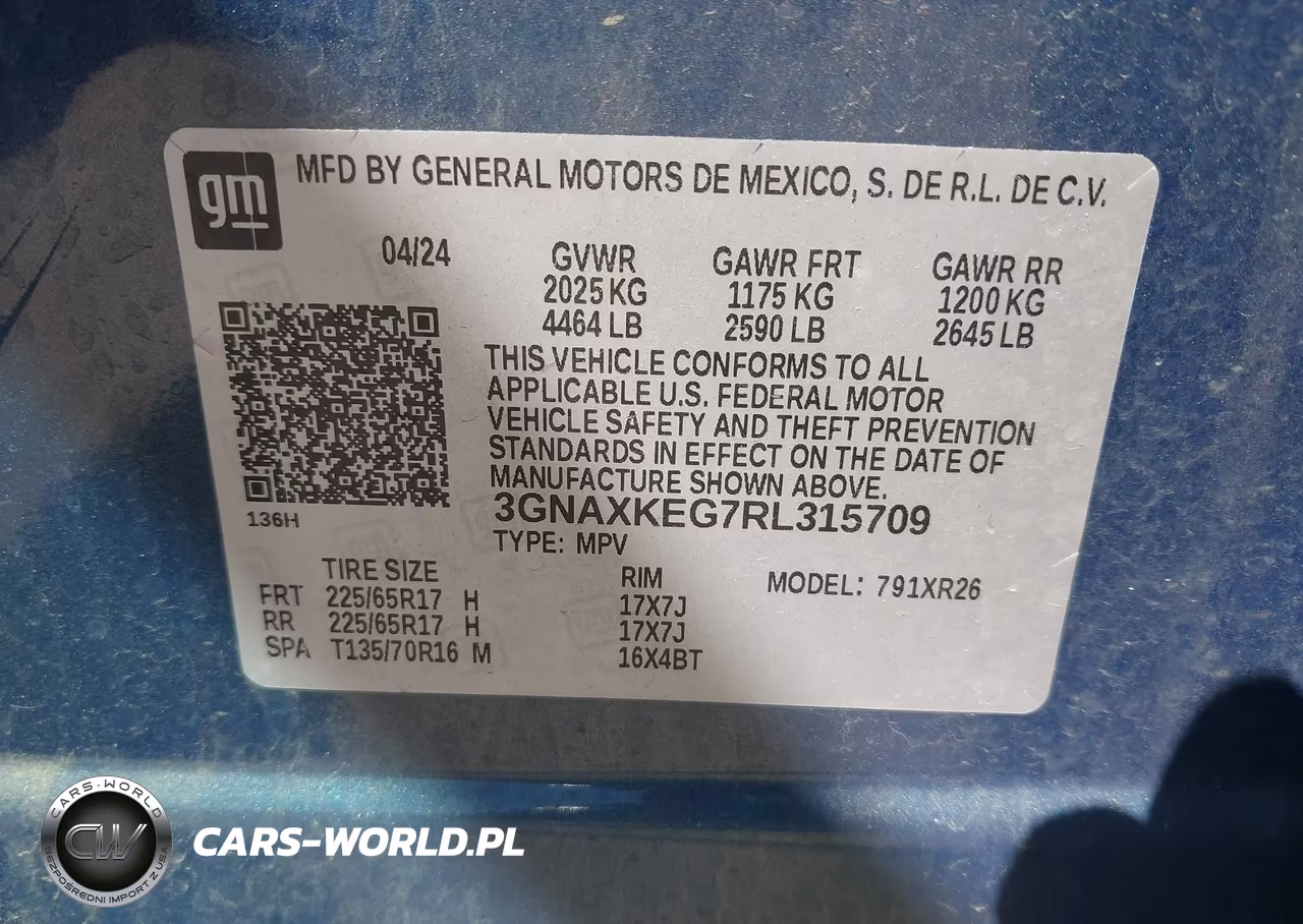 2024 Chevrolet Equinox Fwd Lt VIN:3GNAXKEG7RL315709 - 9