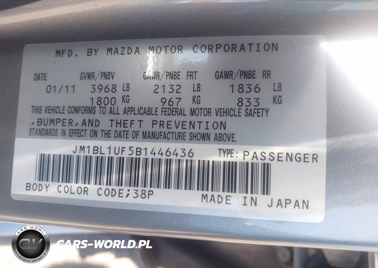2011 Mazda Mazda3 I Sport VIN:JM1BL1UF5B1446436 - 9