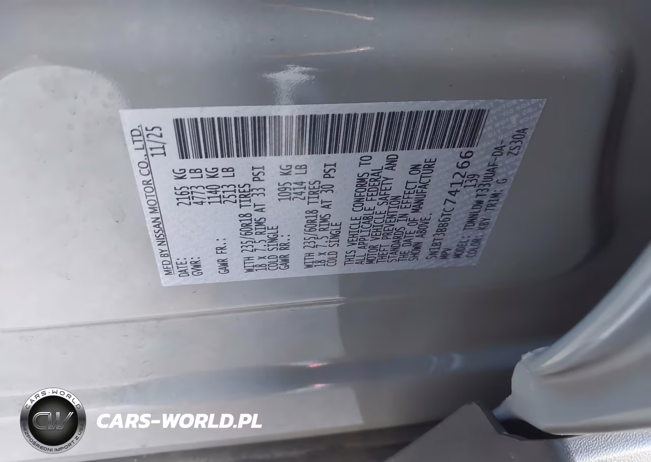 2026 Nissan Rogue Sv VIN:5N1BT3BB6TC741266 - 9