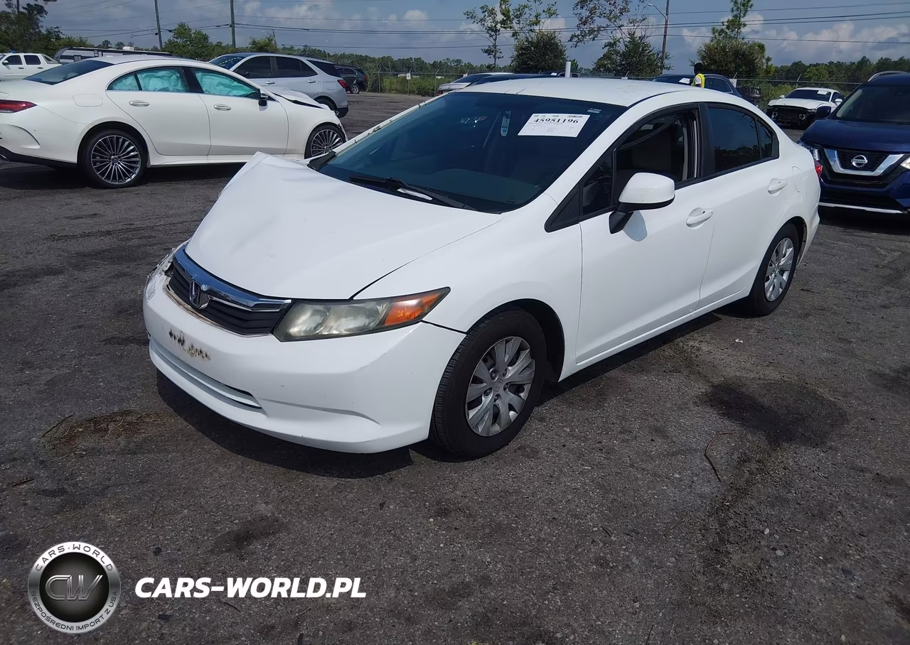 2012 Honda Civic Lx VIN:19XFB2F58CE089816 - 2