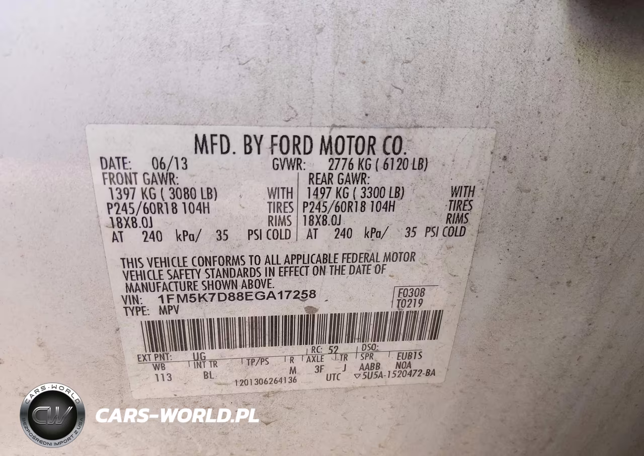 2014 Ford Explorer Xlt VIN:1FM5K7D88EGA17258 - 9
