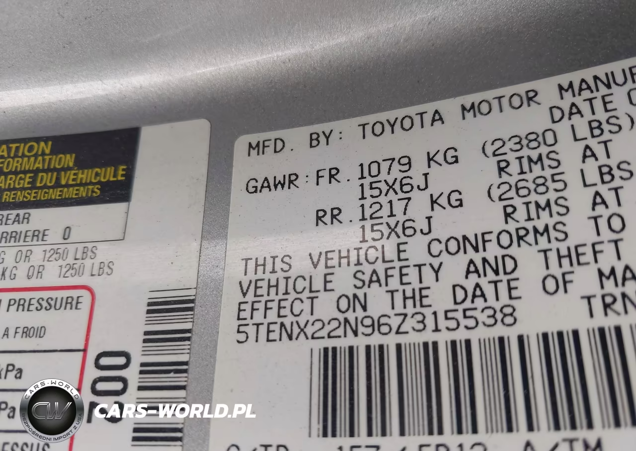 2006 Toyota Tacoma VIN:5TENX22N96Z315538 - 9