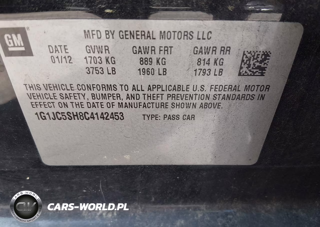 2012 Chevrolet Sonic 2Lt VIN:1G1JC5SH8C4142453 - 9