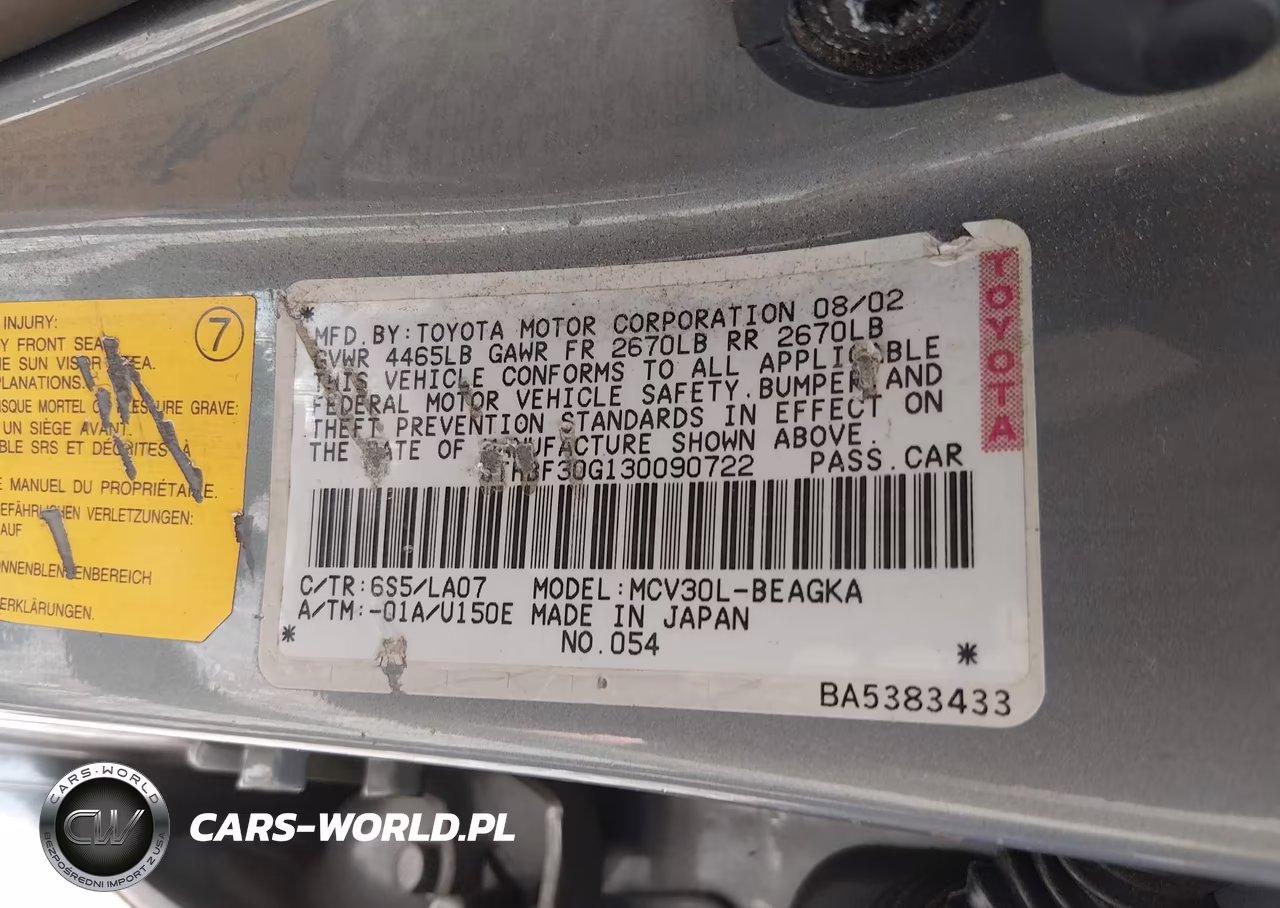 2003 Lexus Es 300 VIN:JTHBF30G130090722 - 9