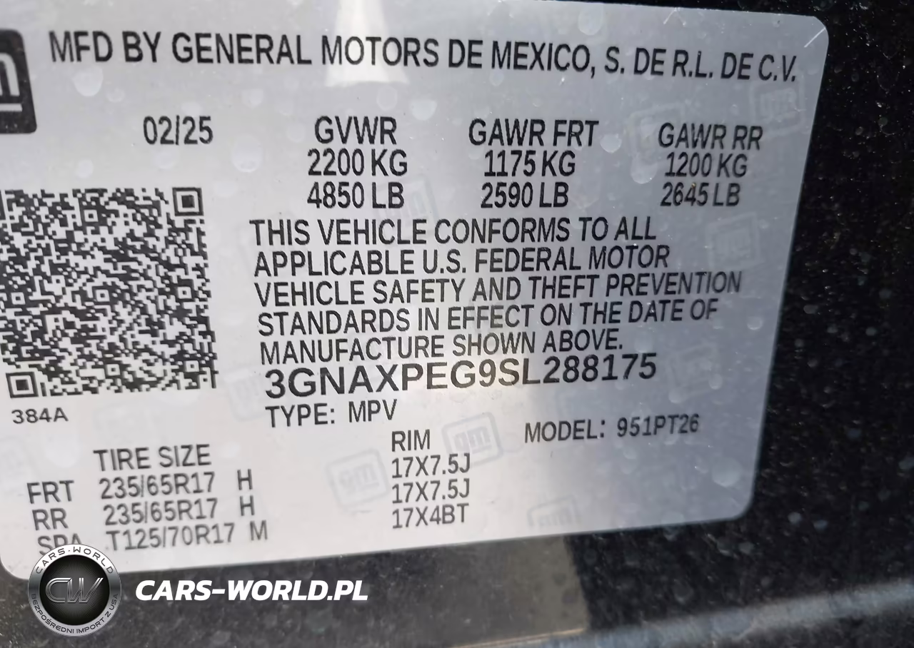 2025 Chevrolet Equinox Awd Lt VIN:3GNAXPEG9SL288175 - 9