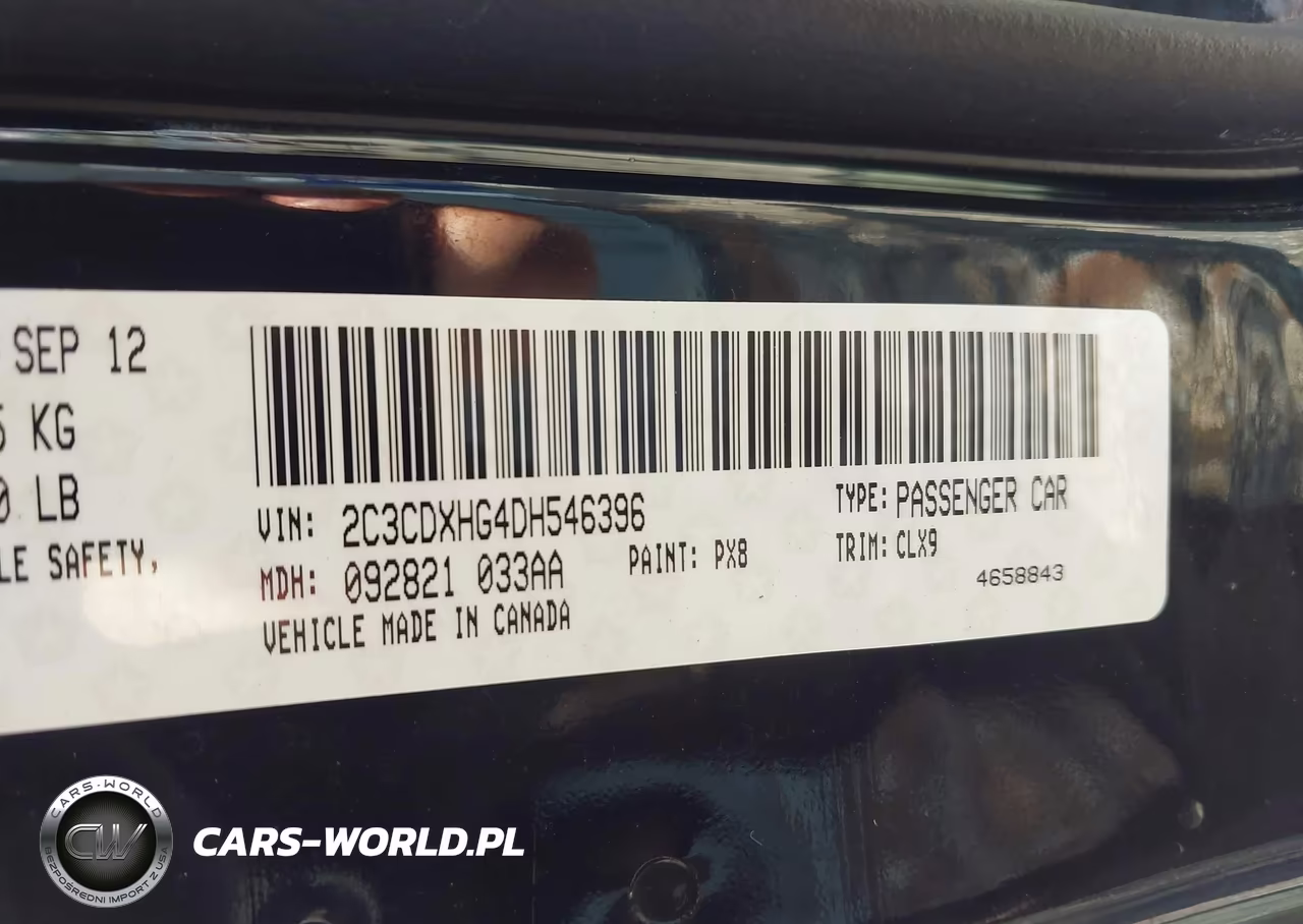 2013 Dodge Charger Sxt Plus VIN:2C3CDXHG4DH546396 - 9