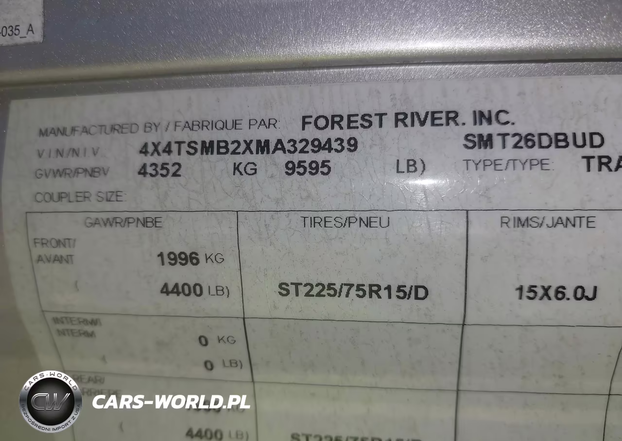 2021 Forest River Other VIN:4X4TSMB2XMA329439 - 9