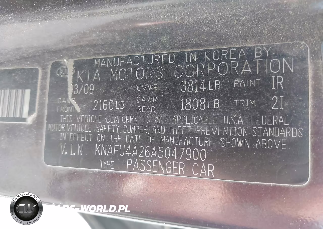 2010 Kia Forte Ex VIN:KNAFU4A26A5047900 - 9