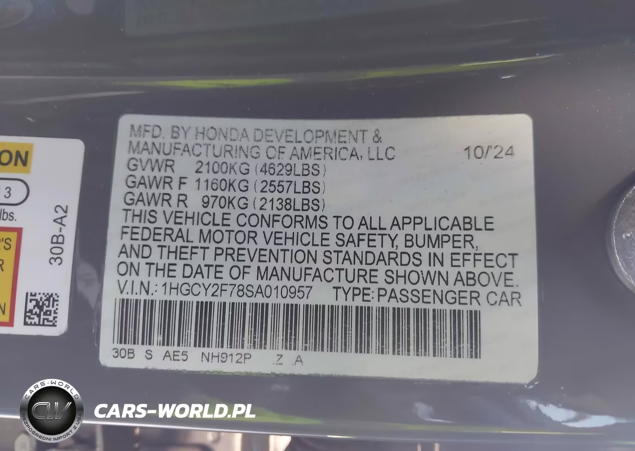 2025 Honda Accord Hybrid Sport-L VIN:1HGCY2F78SA010957 - 9