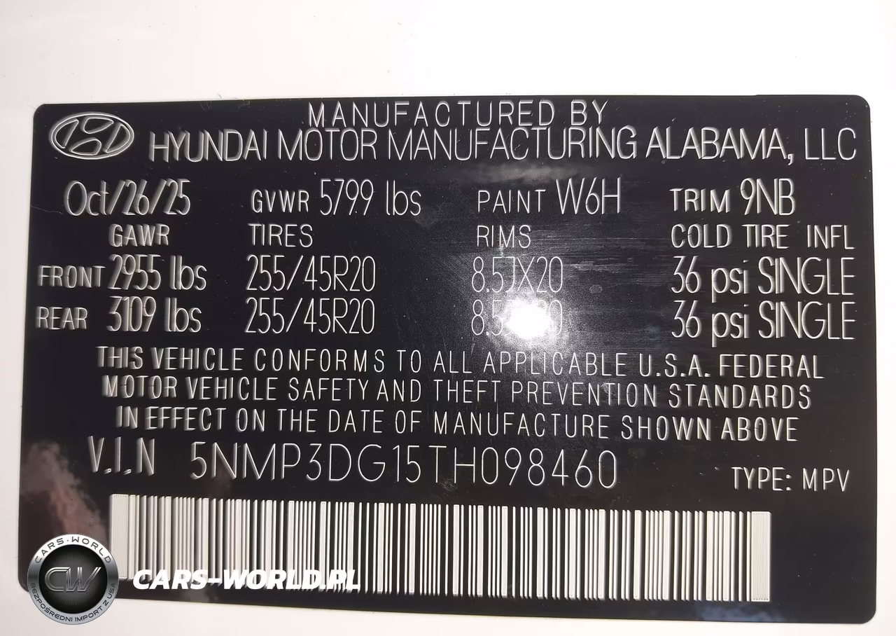 2026 Hyundai Santa Fe Hybrid Limited VIN:5NMP3DG15TH098460 - 9