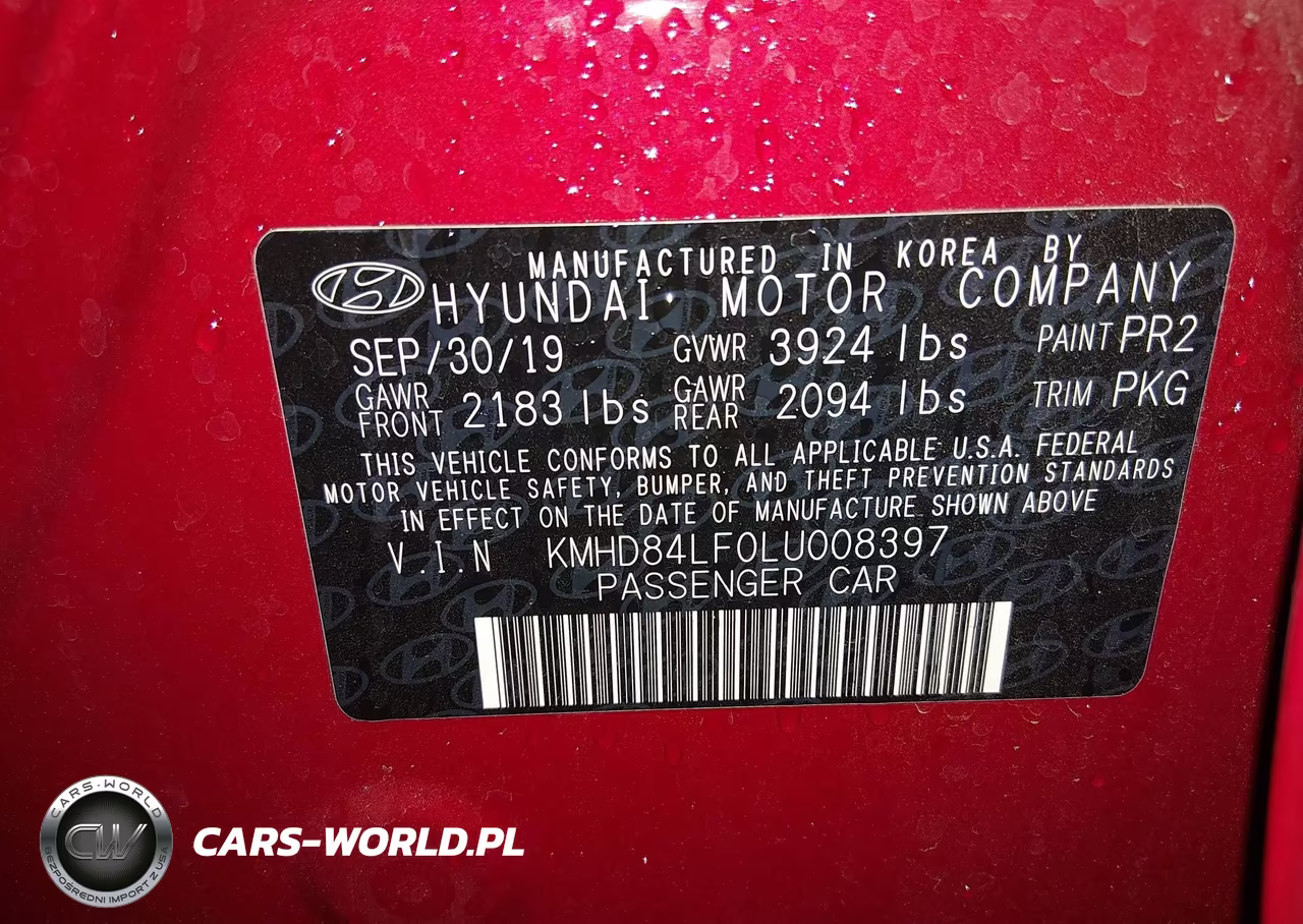 2020 Hyundai Elantra Value Edition VIN:KMHD84LF0LU008397 - 9