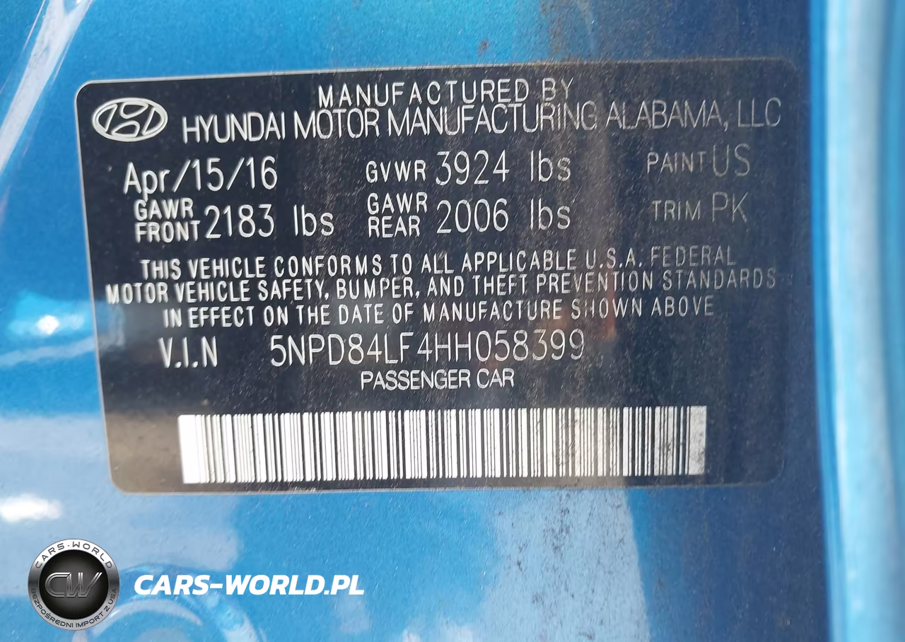 2017 Hyundai Elantra Limited VIN:5NPD84LF4HH058399 - 9