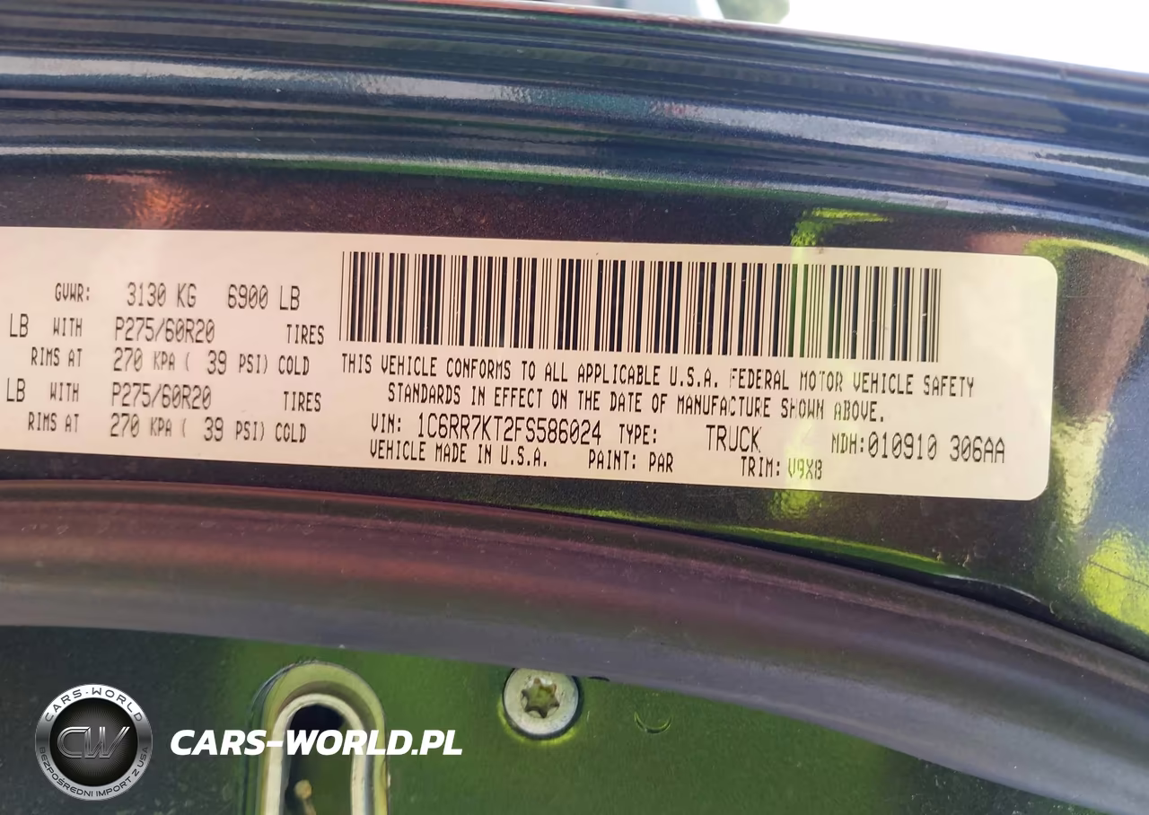 2015 Ram 1500 Express VIN:1C6RR7KT2FS586024 - 9