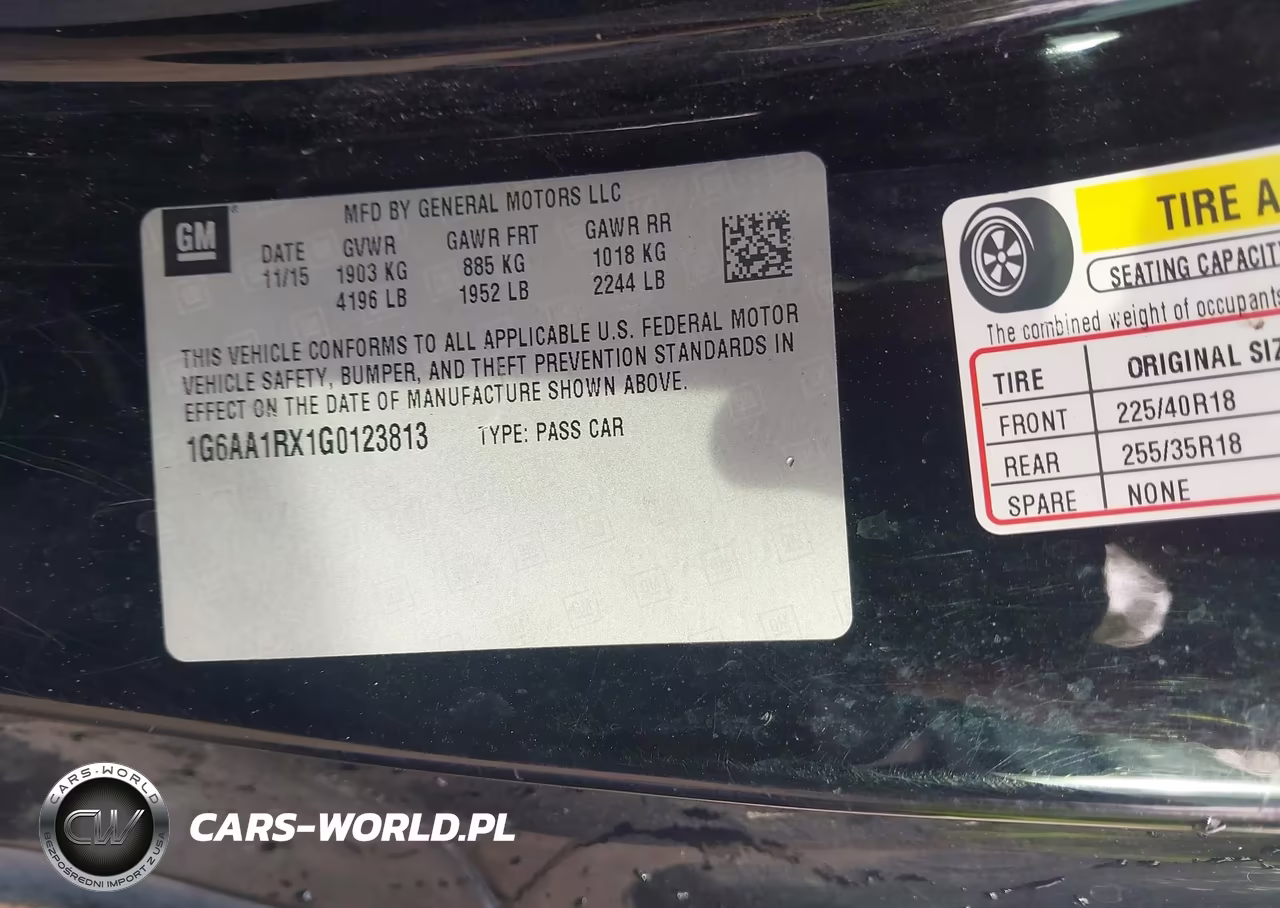 2016 Cadillac Ats Standard VIN:1G6AA1RX1G0123813 - 9