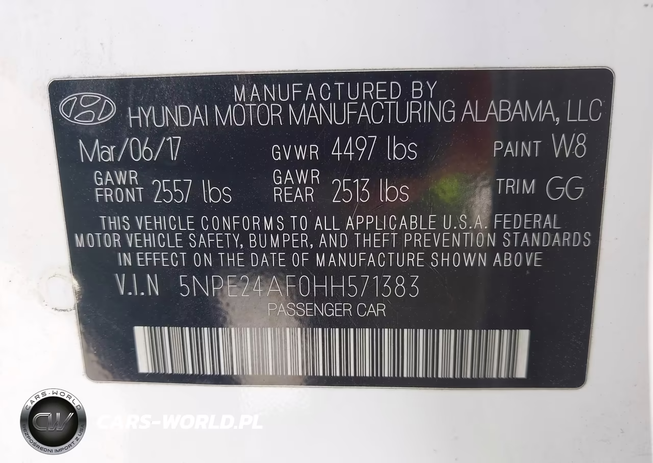 2017 Hyundai Sonata Se VIN:5NPE24AF0HH571383 - 9