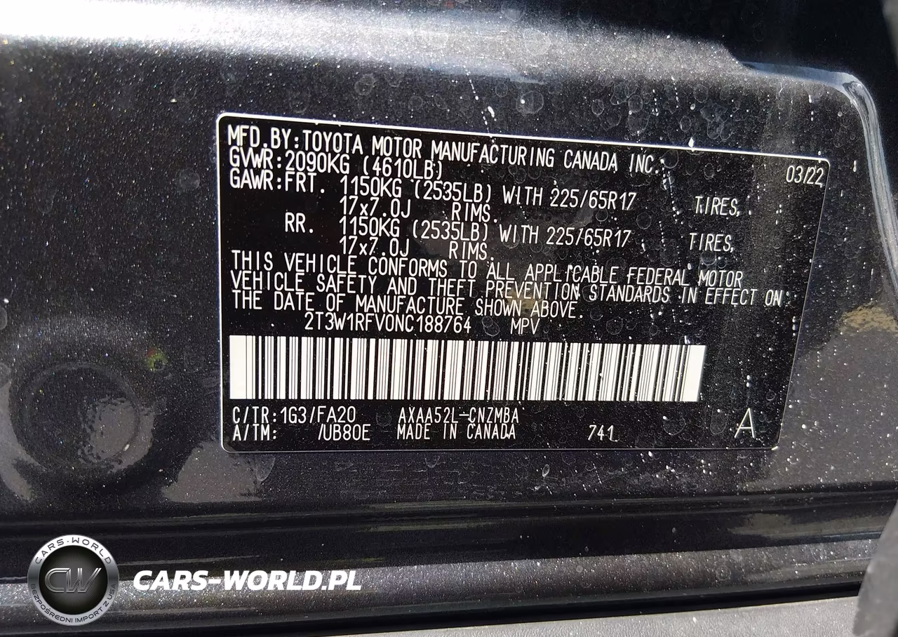 2022 Toyota Rav4 Xle VIN:2T3W1RFV0NC188764 - 9