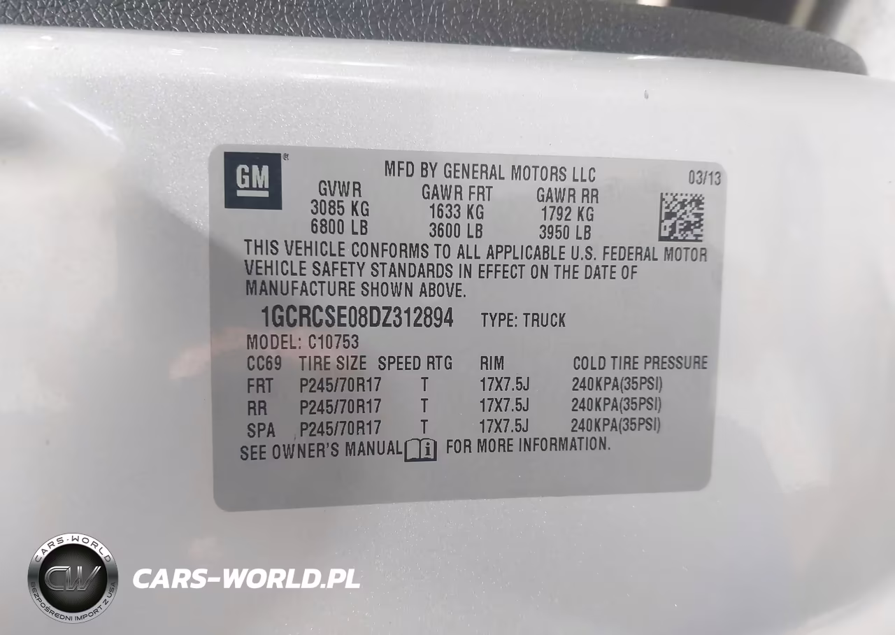 2013 Chevrolet Silverado 1500 Lt VIN:1GCRCSE08DZ312894 - 9