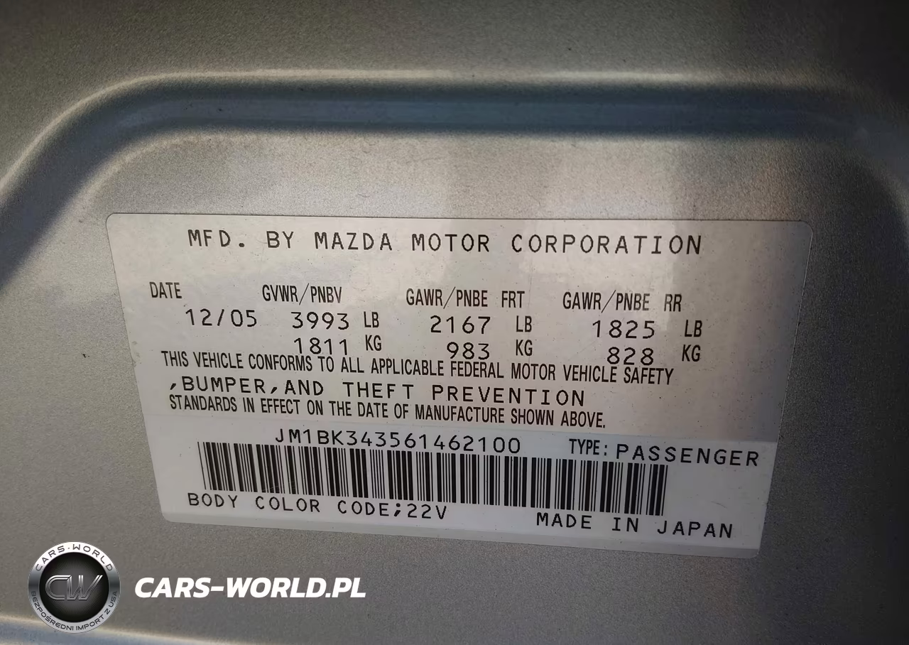 2006 Mazda Mazda3 S Grand Touring VIN:JM1BK343561462100 - 9