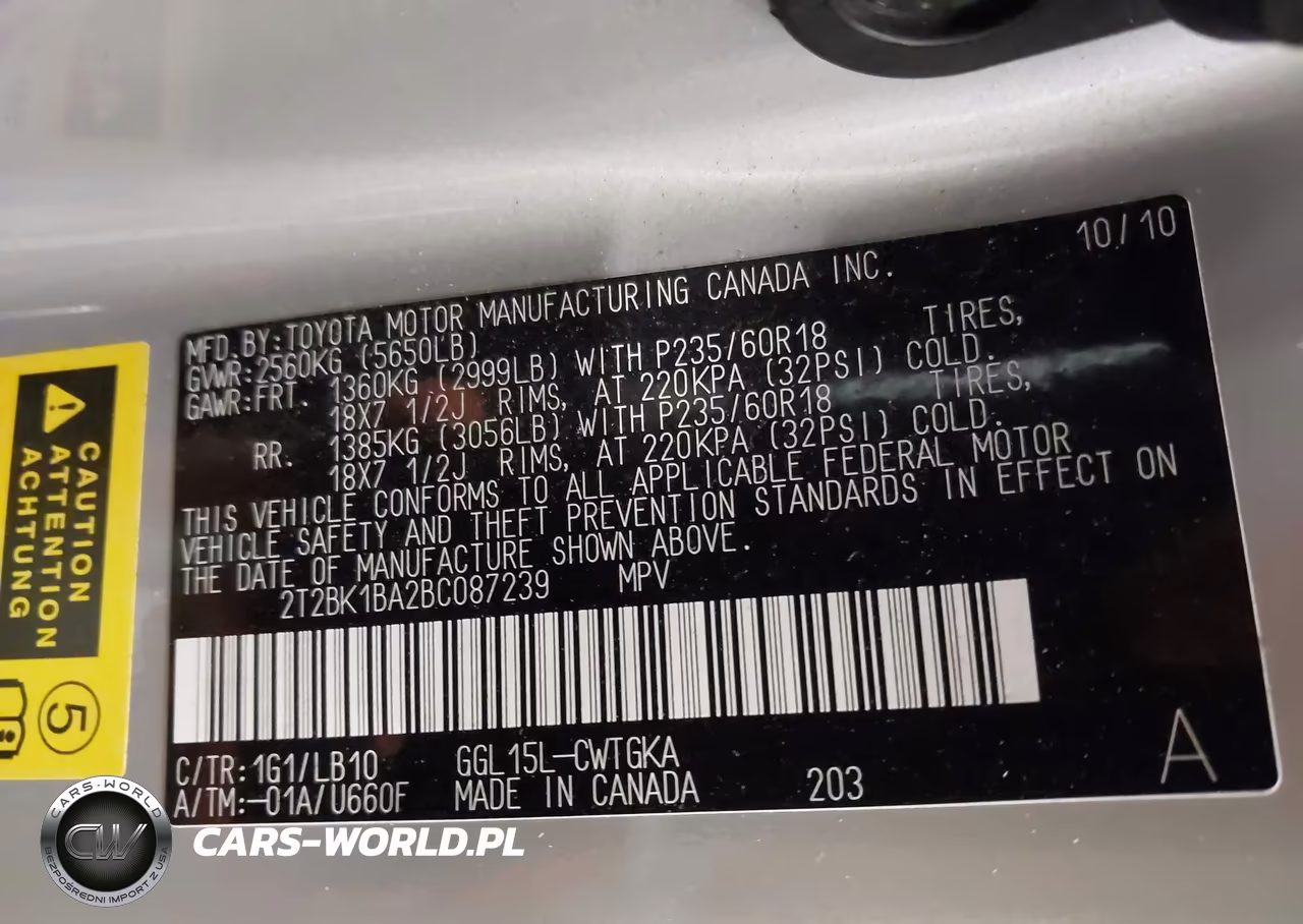 2011 Lexus Rx 350 VIN:2T2BK1BA2BC087239 - 9