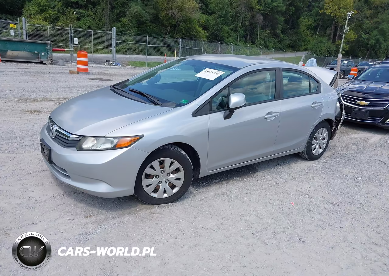 2012 Honda Civic Lx VIN:19XFB2F54CE380216 - 2