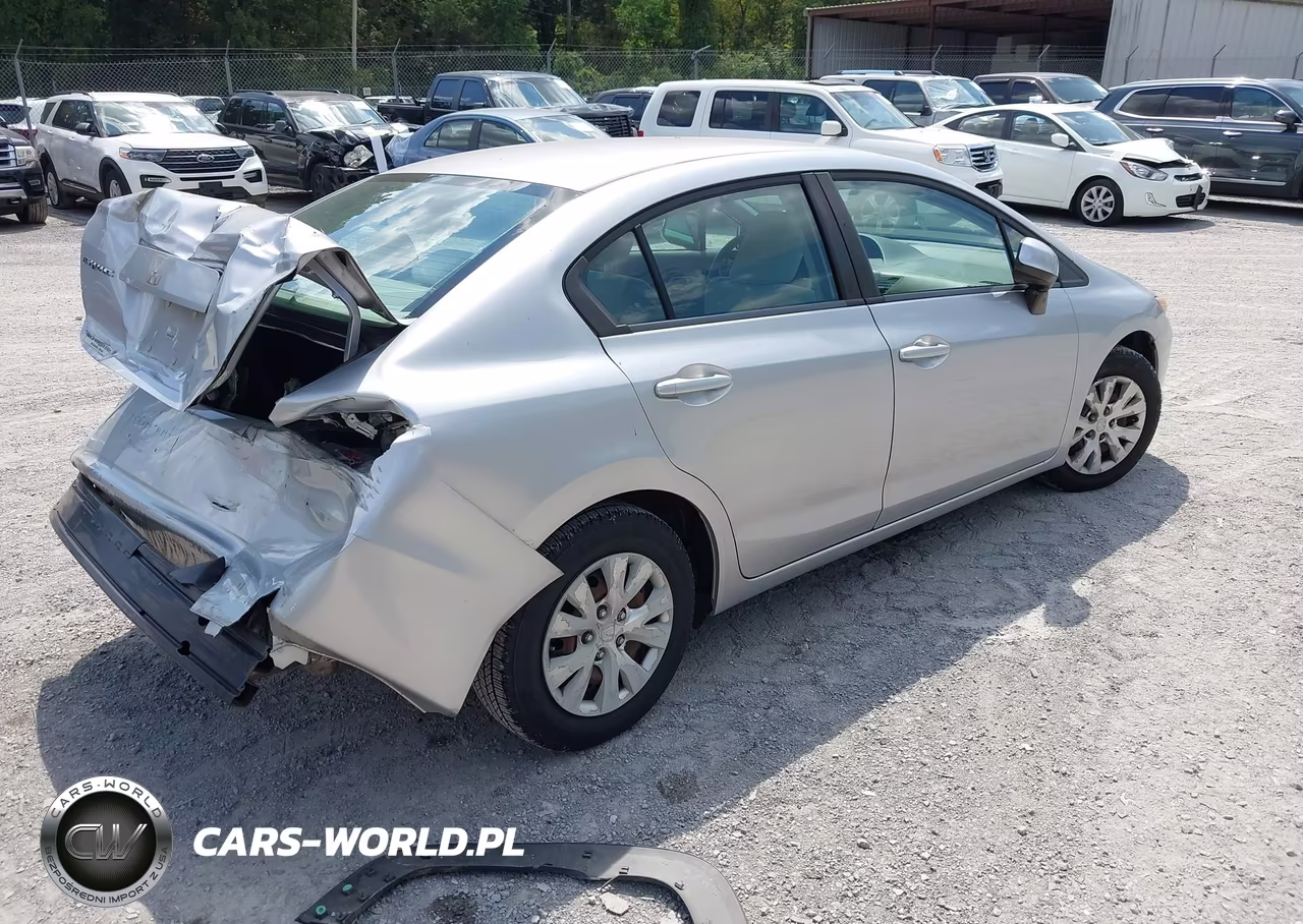 2012 Honda Civic Lx VIN:19XFB2F54CE380216 - 4