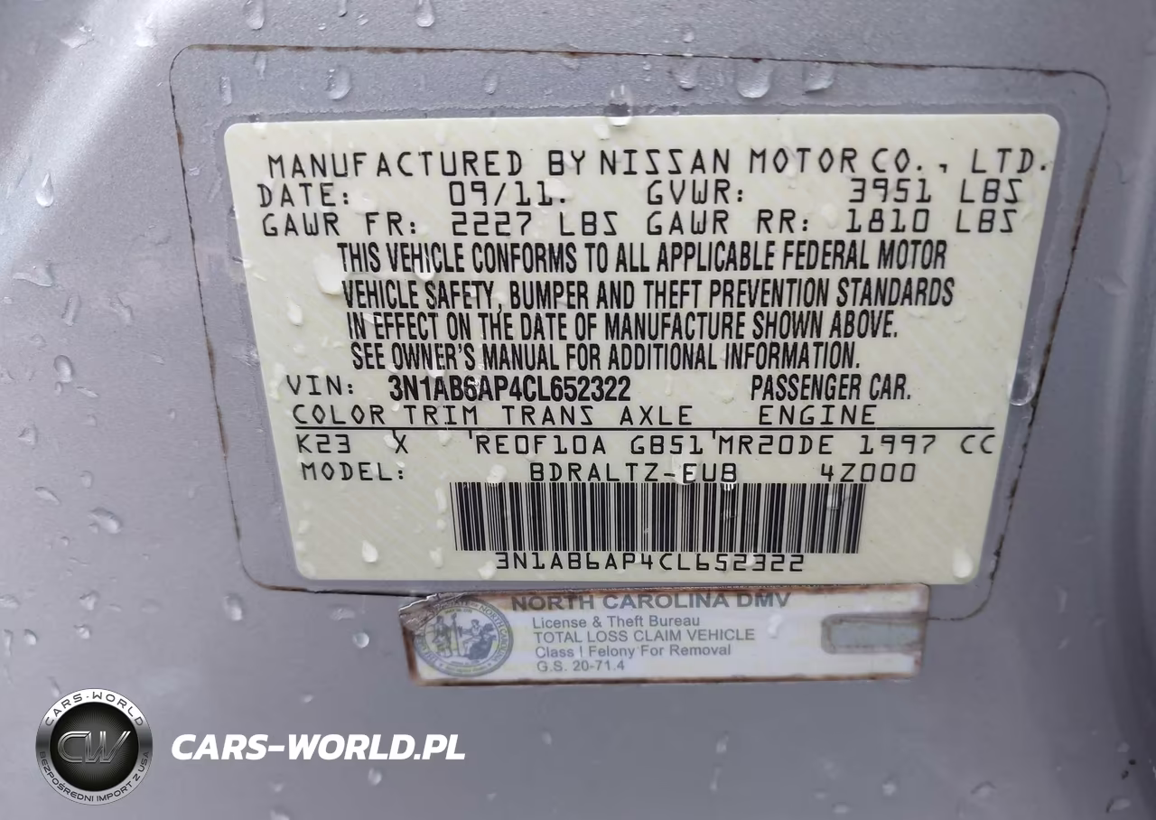 2012 Nissan Sentra 2.0 Sr VIN:3N1AB6AP4CL652322 - 9
