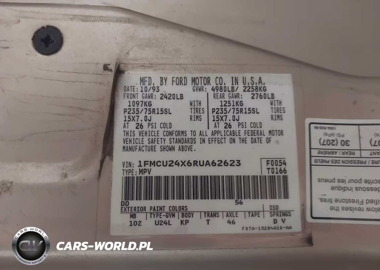 1994 Ford Explorer VIN:1FMCU24X6RUA62623 - 9