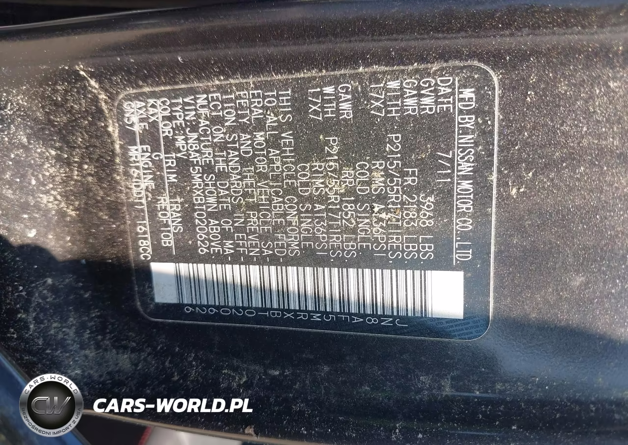 2011 Nissan Juke Sl VIN:JN8AF5MRXBT020626 - 9