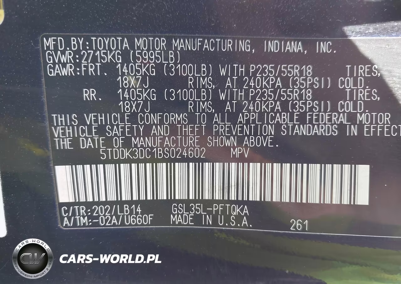 2011 Toyota Sienna Xle VIN:5TDDK3DC1BS024602 - 9