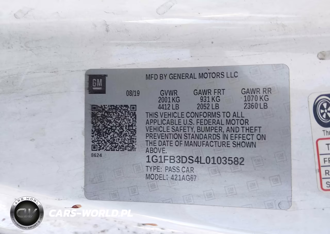 2020 Chevrolet Camaro Rwd 1Lt VIN:1G1FB3DS4L0103582 - 9