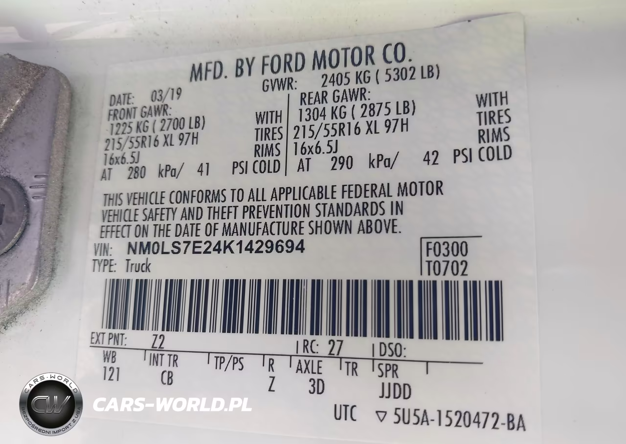2019 Ford Transit Connect Xl VIN:NM0LS7E24K1429694 - 9
