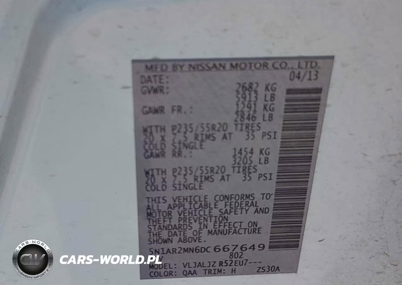 2013 Nissan Pathfinder Platinum VIN:5N1AR2MN6DC667649 - 9