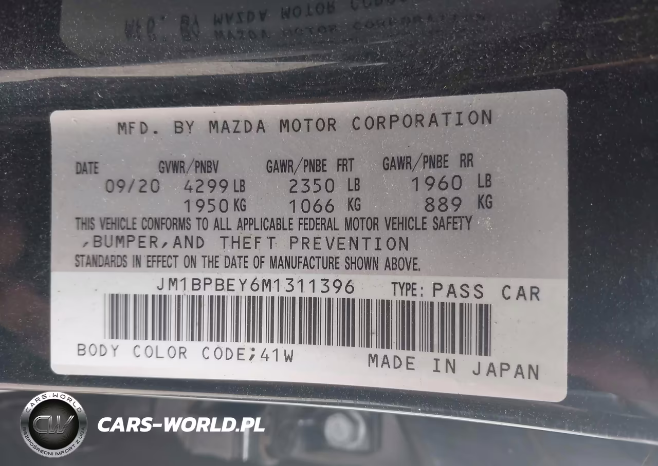 2021 Mazda Mazda3 2.5 Turbo Premium Plus VIN:JM1BPBEY6M1311396 - 9