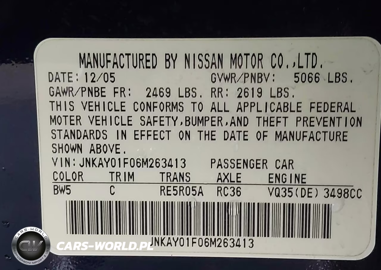2006 Infiniti M35X VIN:JNKAY01F06M263413 - 9