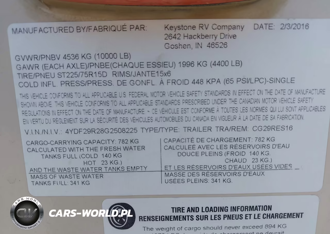 2016 Keystone Cougar VIN:4YDF29R28G2508225 - 9