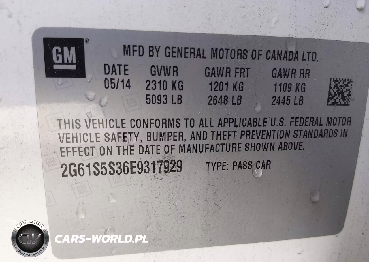 2014 Cadillac Xts Platinum VIN:2G61S5S36E9317929 - 9