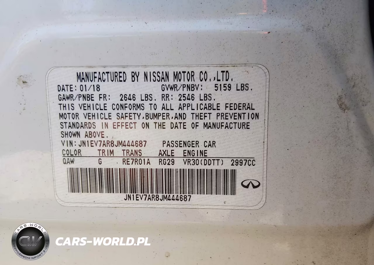 2018 Infiniti Q50 3.0T Luxe VIN:JN1EV7AR8JM444687 - 9